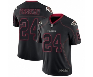 Men's Nike Atlanta Falcons #24 Devonta Freeman Limited Lights Out Black Rush NFL Jersey