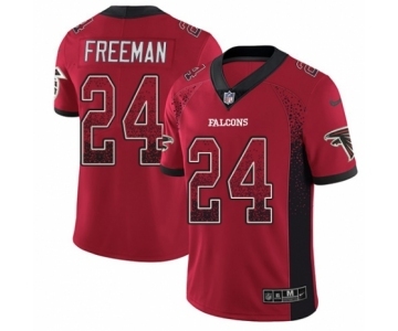 Men's Nike Atlanta Falcons #24 Devonta Freeman Limited Red Rush Drift Fashion NFL Jersey