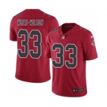 Men's Nike Atlanta Falcons #33 Blidi Wreh-Wilson Limited Red Rush Vapor Untouchable NFL Jersey