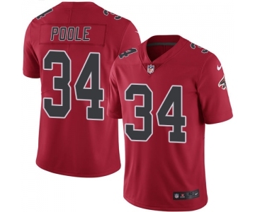 Men's Nike Atlanta Falcons #34 Brian Poole Elite Red Rush Vapor Untouchable NFL Jersey