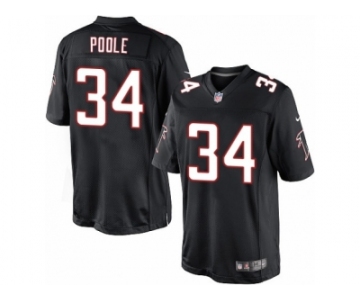 Men's Nike Atlanta Falcons #34 Brian Poole Limited Black Alternate NFL Jersey