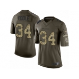 Men's Nike Atlanta Falcons #34 Brian Poole Limited Green Salute to Service NFL Jersey