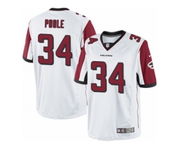 Men's Nike Atlanta Falcons #34 Brian Poole Limited White NFL Jersey