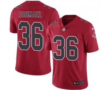 Men's Nike Atlanta Falcons #36 Kemal Ishmael Elite Red Rush Vapor Untouchable NFL Jersey