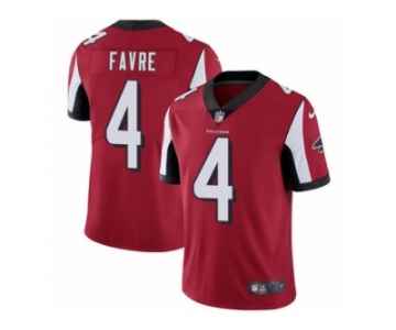 Men's Nike Atlanta Falcons #4 Brett Favre Limited Red Team Color NFL Jersey