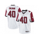 Men's Nike Atlanta Falcons #40 Derrick Coleman Limited White NFL Jersey