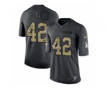 Men's Nike Atlanta Falcons #42 Duke Riley Limited Black 2016 Salute to Service NFL Jersey