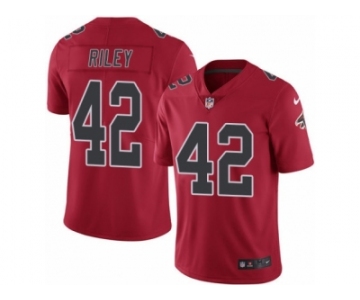 Men's Nike Atlanta Falcons #42 Duke Riley Limited Red Rush NFL Jersey