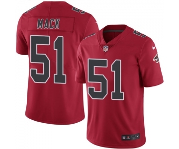 Men's Nike Atlanta Falcons #51 Alex Mack Elite Red Rush Vapor Untouchable NFL Jersey