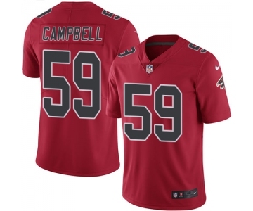 Men's Nike Atlanta Falcons #59 De'Vondre Campbell Elite Red Rush Vapor Untouchable NFL Jersey