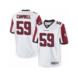 Men's Nike Atlanta Falcons #59 De'Vondre Campbell Limited White NFL Jersey