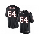 Men's Nike Atlanta Falcons #64 Sean Harlow Limited Black Alternate NFL Jersey