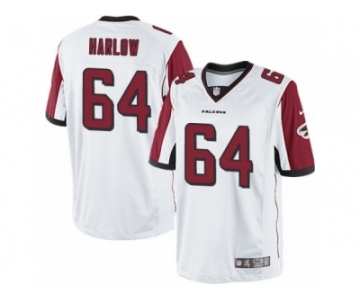 Men's Nike Atlanta Falcons #64 Sean Harlow Limited White NFL Jersey