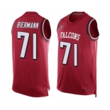 Men's Nike Atlanta Falcons #71 Kroy Biermann Limited Red Player Name & Number Tank Top NFL Jersey