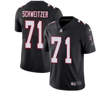 Men's Nike Atlanta Falcons #71 Wes Schweitzer Black Alternate Vapor Untouchable Limited Player NFL Jersey