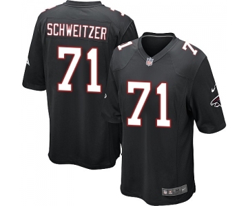 Men's Nike Atlanta Falcons #71 Wes Schweitzer Game Black Alternate NFL Jersey