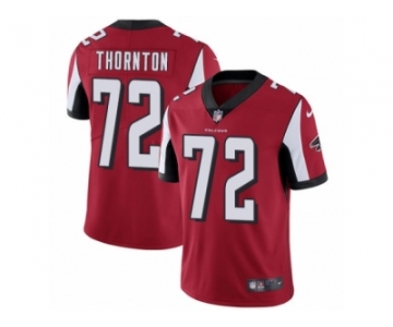 Men's Nike Atlanta Falcons #72 Hugh Thornton Vapor Untouchable Limited Red Team Color NFL Jersey