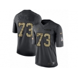 Men's Nike Atlanta Falcons #73 Ryan Schraeder Limited Black 2016 Salute to Service NFL Jersey