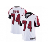 Men's Nike Atlanta Falcons #74 Tani Tupou White Vapor Untouchable Limited Player NFL Jersey