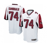 Men's Nike Atlanta Falcons #74 Ty Sambrailo Game White NFL Jersey