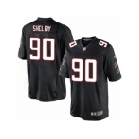 Men's Nike Atlanta Falcons #90 Derrick Shelby Limited Black Alternate NFL Jersey