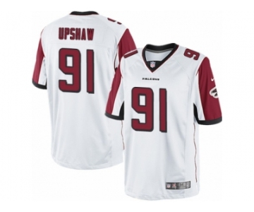 Men's Nike Atlanta Falcons #91 Courtney Upshaw Limited White NFL Jersey