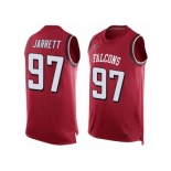 Men's Nike Atlanta Falcons #97 Grady Jarrett Limited Red Player Name & Number Tank Top NFL Jersey