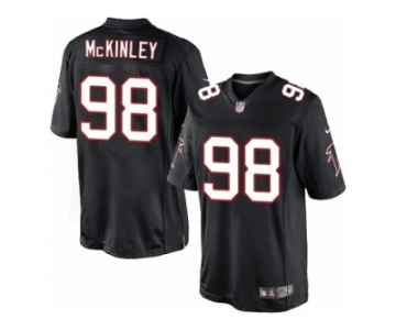 Men's Nike Atlanta Falcons #98 Takkarist McKinley Limited Black Alternate NFL Jersey