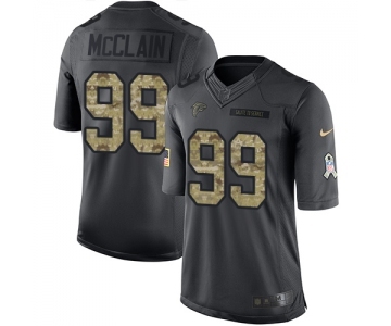 Men's Nike Atlanta Falcons #99 Terrell McClain Limited Black 2016 Salute to Service NFL Jersey