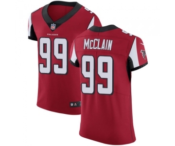 Men's Nike Atlanta Falcons #99 Terrell McClain Red Team Color Vapor Untouchable Elite Player NFL Jersey