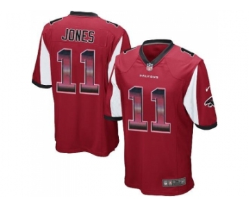 Nike Atlanta Falcons #11 Julio Jones Red Team Color Men's Stitched NFL Limited Strobe Jersey