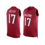 Nike Atlanta Falcons #17 Devin Hester Red Team Color Men's Stitched NFL Limited Tank Top Jersey