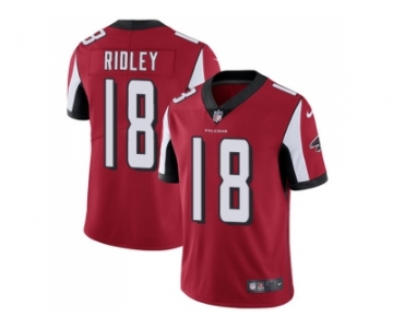 Nike Atlanta Falcons #18 Calvin Ridley Red Team Color Men Stitched NFL Vapor Untouchable Limited Jersey