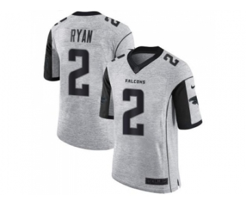 Nike Atlanta Falcons #2 Matt Ryan Gray Men's Stitched NFL Limited Gridiron Gray II Jersey