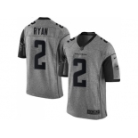 Nike Atlanta Falcons #2 Matt Ryan Gray Men's Stitched NFL Limited Gridiron Gray Jersey