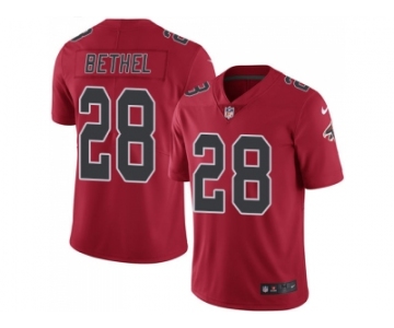 Nike Atlanta Falcons #28 Justin Bethel Red Men Stitched NFL Limited Rush Jersey