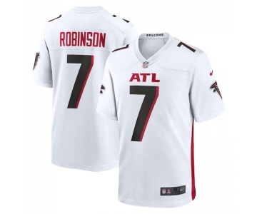 Nike Atlanta Falcons #7 Bijan Robinson White 2023 NFL Draft Vapor Limited Jersey