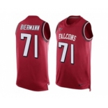 Nike Atlanta Falcons #71 Kroy Biermann Red Team Color Men's Stitched NFL Limited Tank Top Jersey