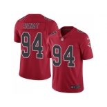 Nike Atlanta Falcons #94 Deadrin Senat Red Men Stitched NFL Limited Rush Jers