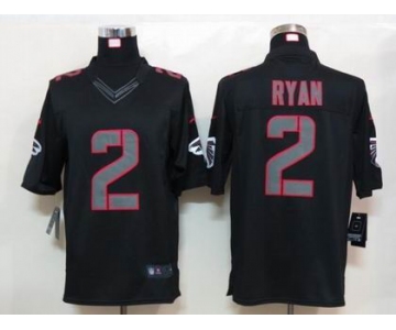 nike nfl jerseys atlanta falcons #2 matt ryan black[nike limited]