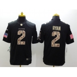 nike nfl jerseys atlanta falcons #2 matt ryan black[salute to service limited]