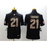 nike nfl jerseys atlanta falcons #21 trufant black[salute to service limited]