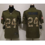 nike nfl jerseys atlanta falcons #24 freeman army green[nike Limited Salute To Service]