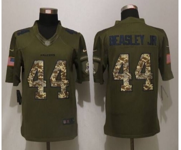 nike nfl jerseys atlanta falcons #44 beasley jr army green[nike Limited Salute To Service][beasleyjr]