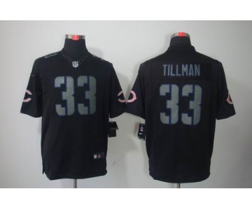 nike nfl jerseys chicago bears #33 tillman black[nike impact limited]