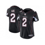 Women Nike Arizona Cardinals #2 Andy Lee Black Alternate Vapor Untouchable Limited Player NFL Jersey