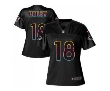 Women Nike Atlanta Falcons #18 Calvin Ridley Black NFL Fashion Game Jersey