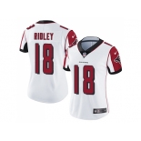 Women Nike Atlanta Falcons #18 Calvin Ridley White Stitched NFL Vapor Untouchable Limited Jersey