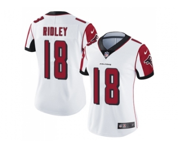 Women Nike Atlanta Falcons #18 Calvin Ridley White Stitched NFL Vapor Untouchable Limited Jersey