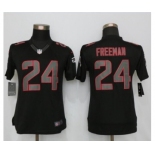 Women Nike Atlanta Falcons #24 Devonta Freeman Impact Black Jerseys